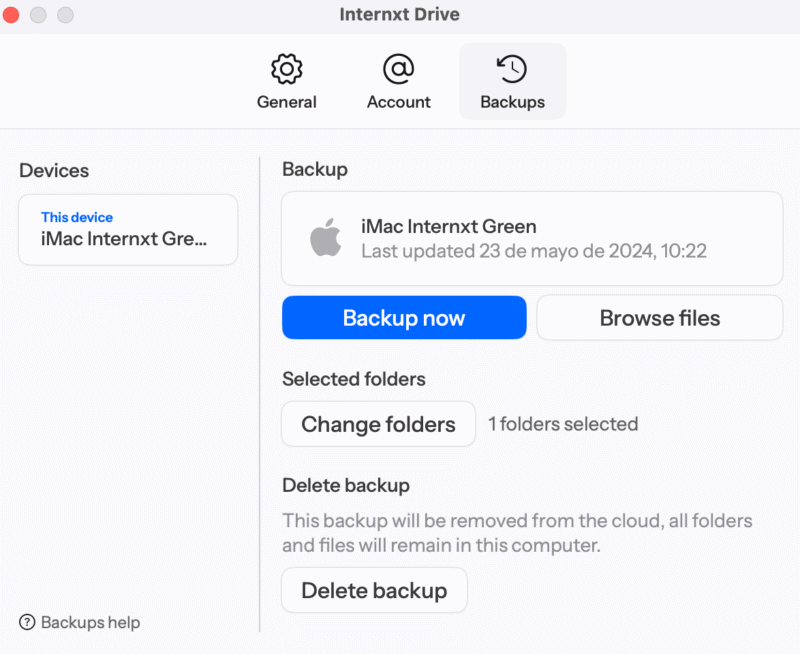 internxt backup