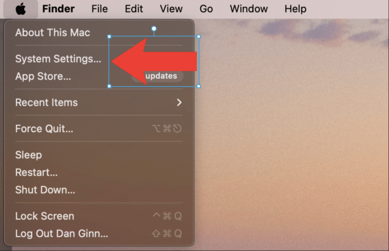 macOS system settings