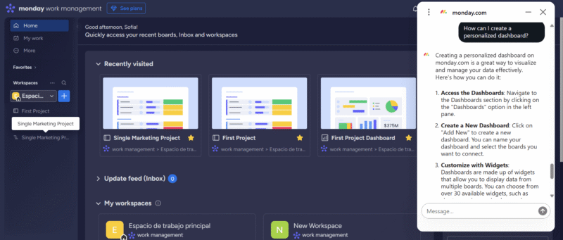 monday.com AIassistant