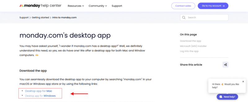 monday.com downloadapp