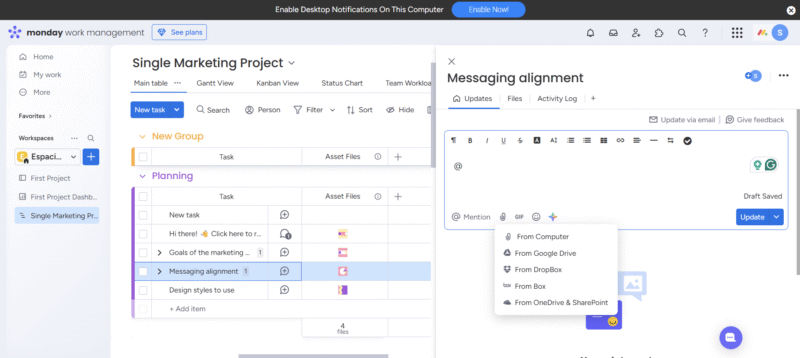monday.com filemanagement