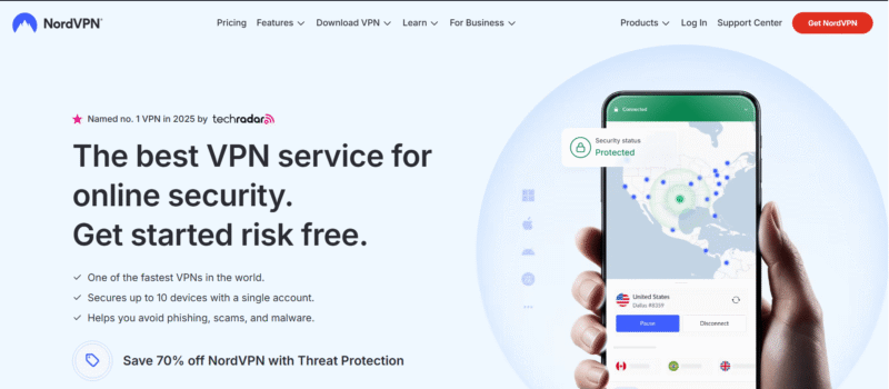 nordvpn website