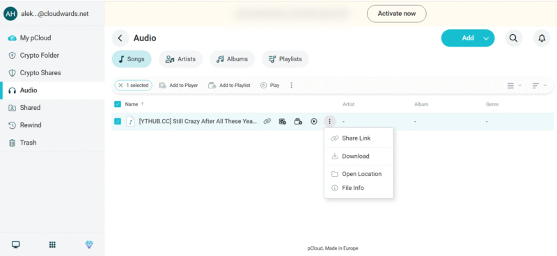 pcloud-audio-player pcloud audio player