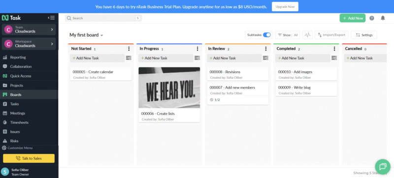 Ntask TrelloAlternative