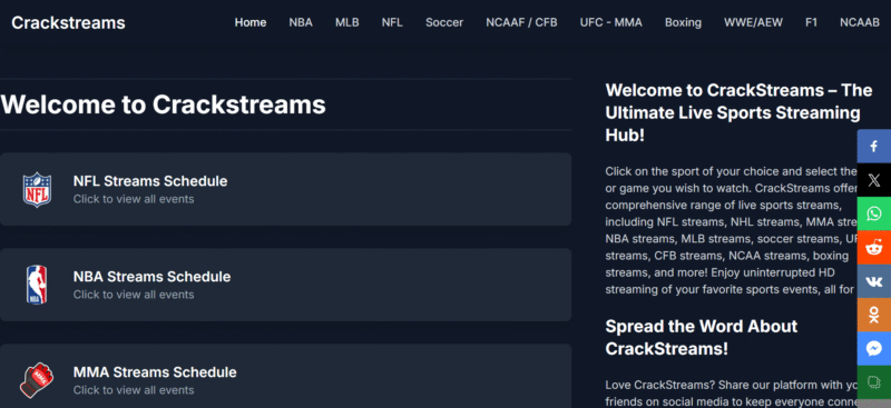 crackstreams-homepage crackstreams homepage