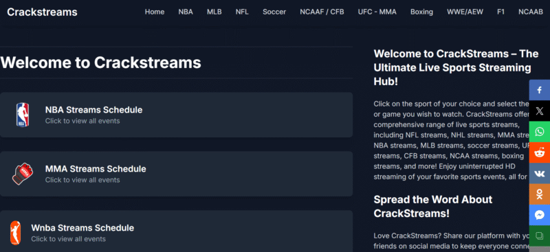 crackstreams-homepage crackstreams homepage
