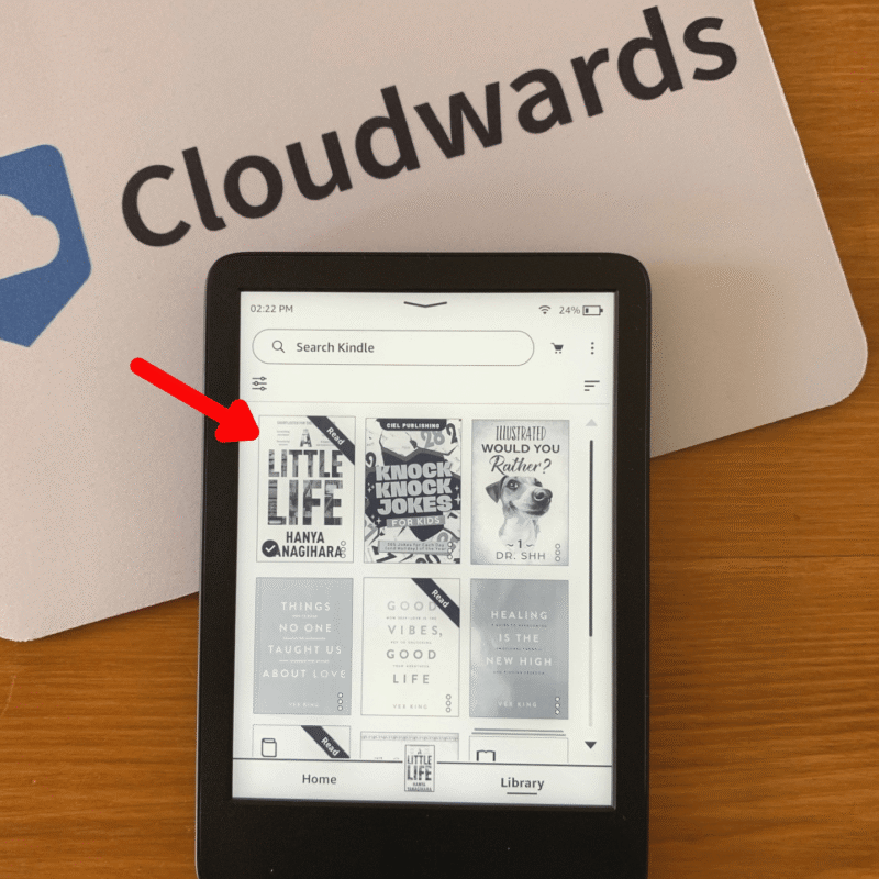 how to use kindle read library book
