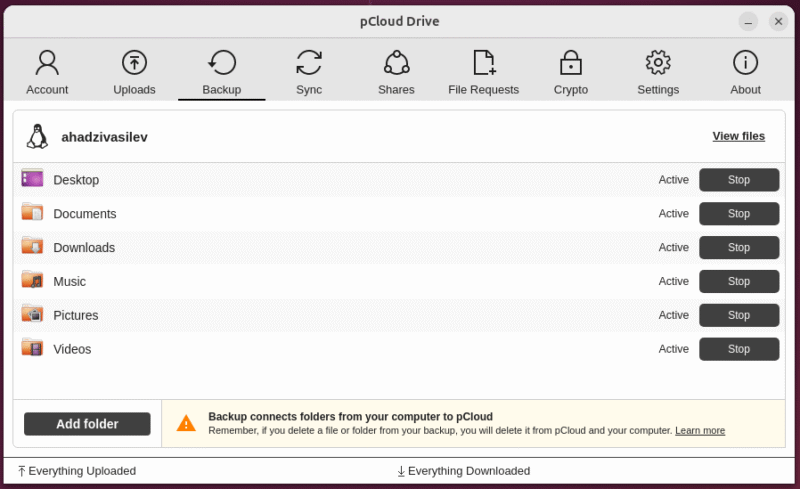 linuxcloud-pcloud-1 linuxcloud pcloud 1