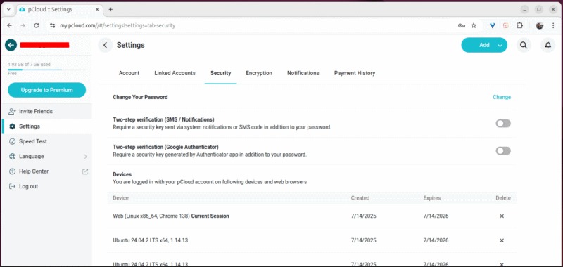 linuxcloud pcloud 2