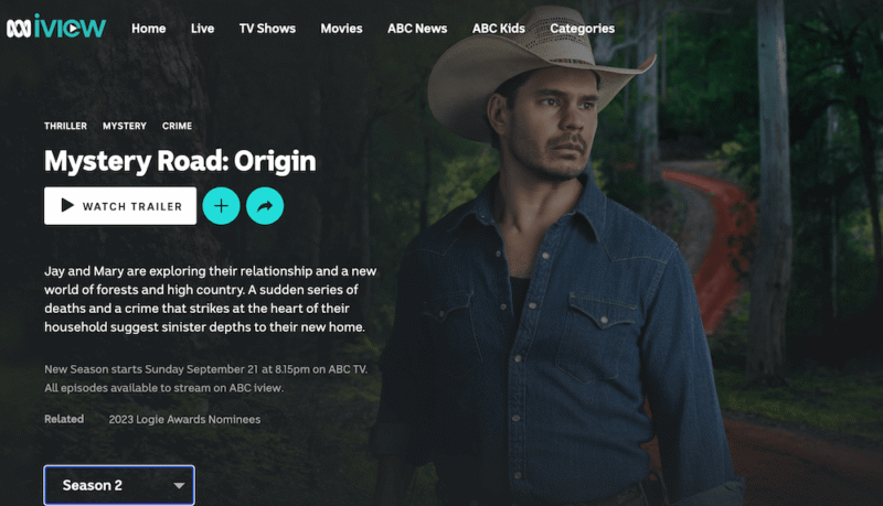 mystery road origin season 2 abc iview