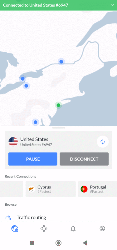 nordvpn us server