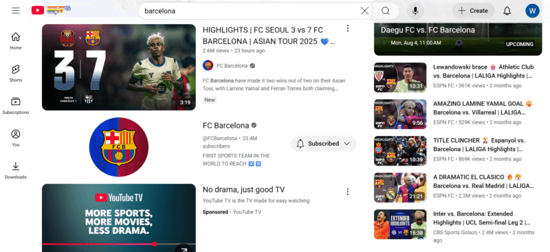 youtube-barcelona youtube barcelona