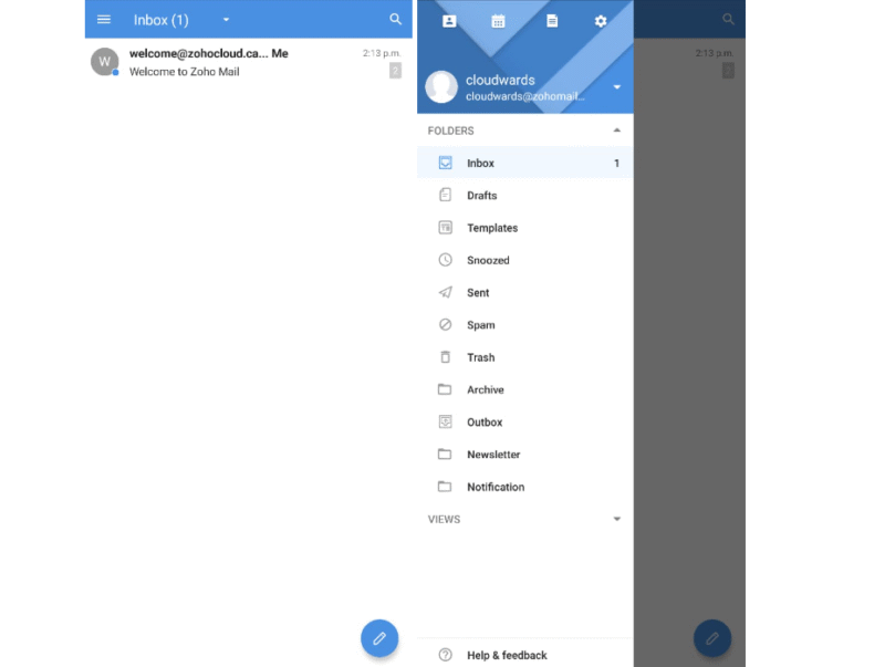 zoho mail mobile