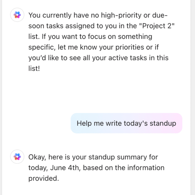 AI features clickup