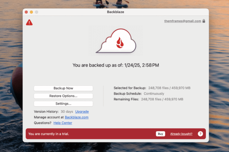Backblaze-desktop-user-interface Backblaze desktop user interface