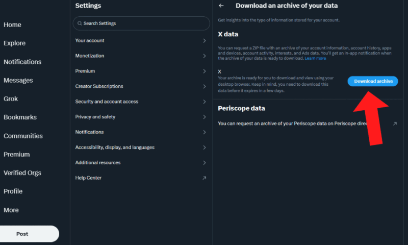 backup twitter archive download