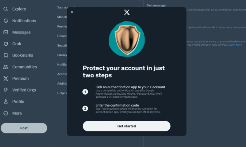 backup twitter authentication