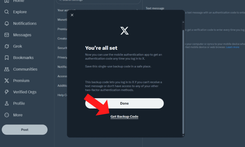 backup twitter backup code