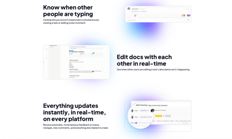 clickup collaboration features
