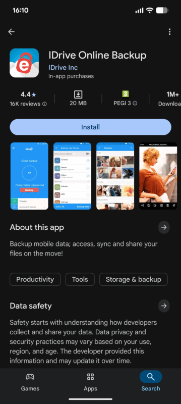 Idrive-play-store Idrive play store