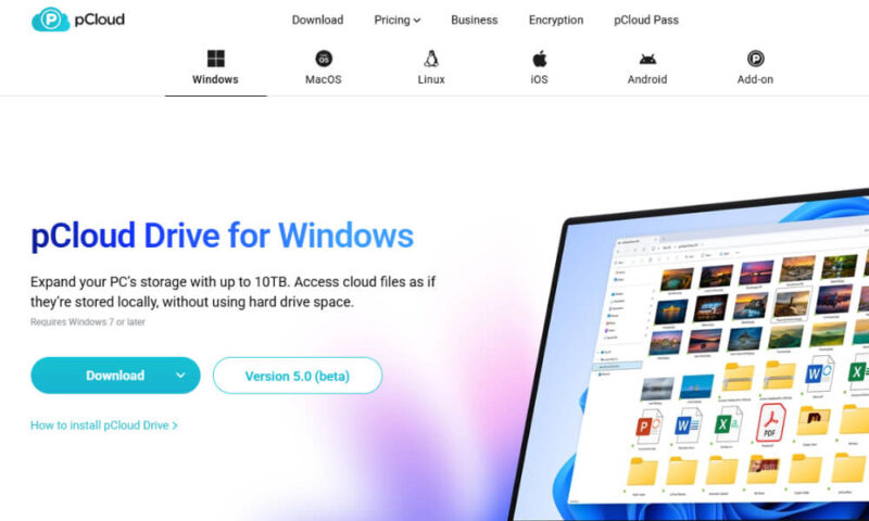 pCloud Drive download for Windows users