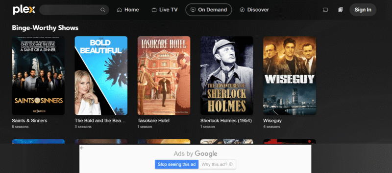 plex-homepage plex homepage