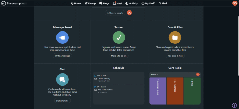Basecamp WebsiteDesign