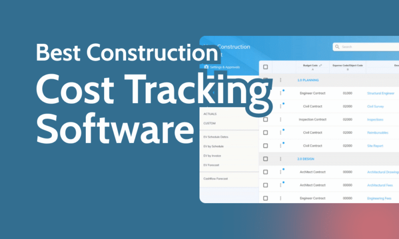 Best Construction Cost Tracking Software