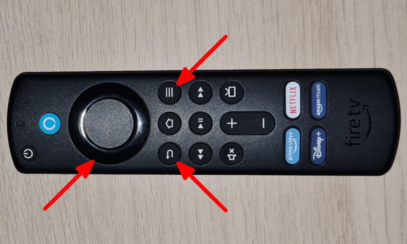 firestick alexa remote reset buttons
