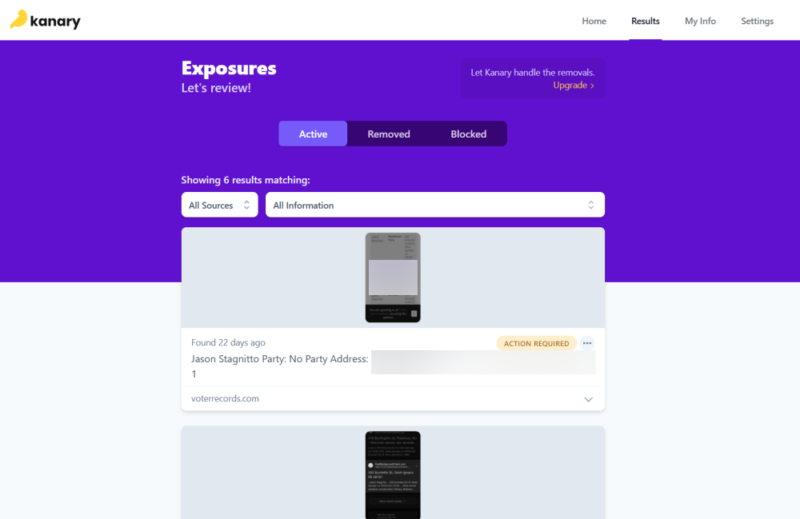 kanary exposures censored