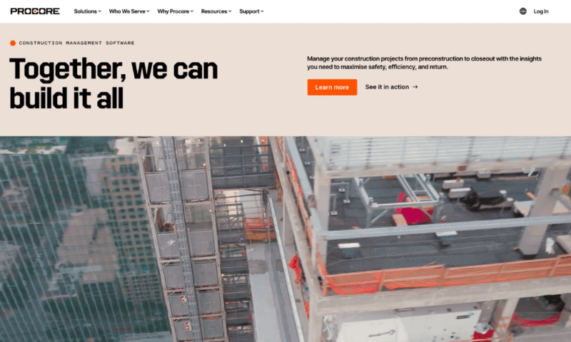procore subcontractor management software