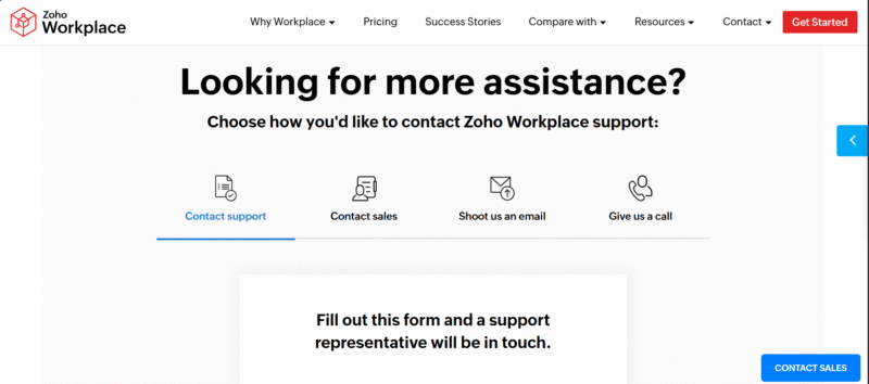zoho support
