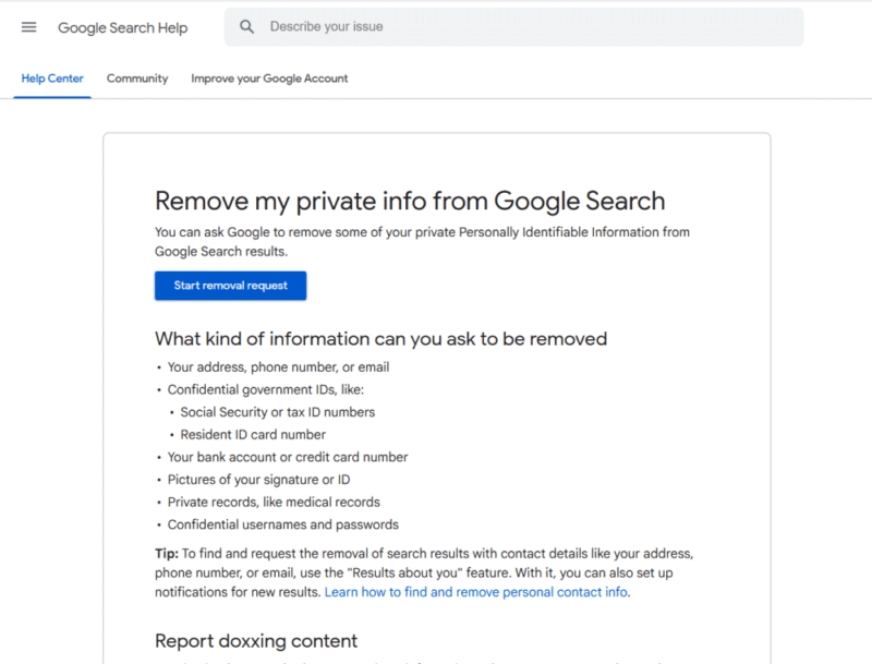 google-remove-data google remove data