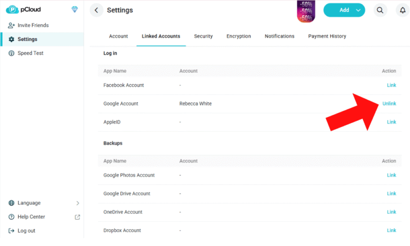 music backup pcloud security