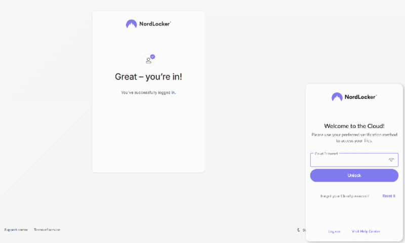 nordlocker app login