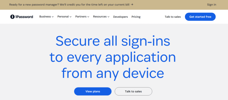 1password homepage