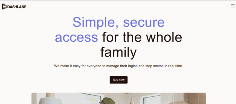 dashlane homepage