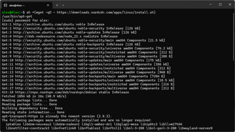 meshnet setup step 1