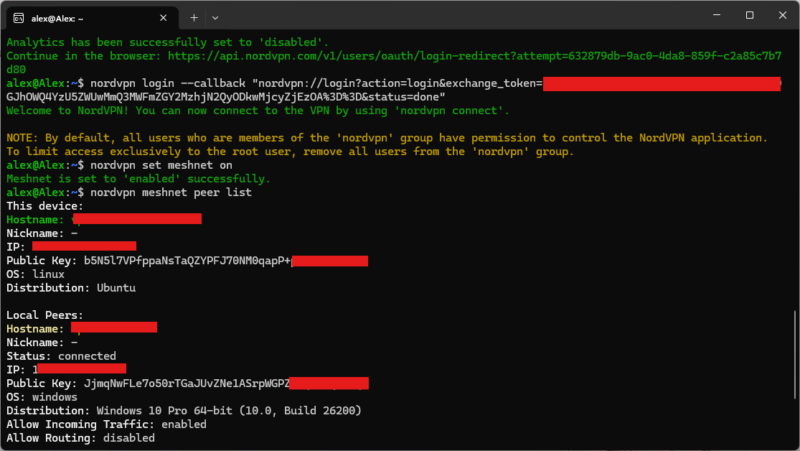 meshnet setup step 5