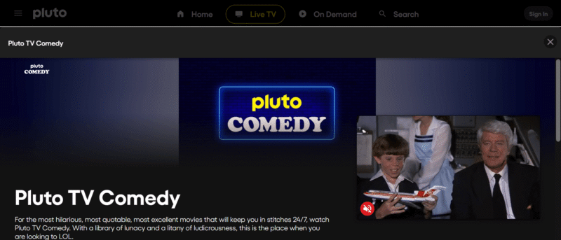 pluto tv stream