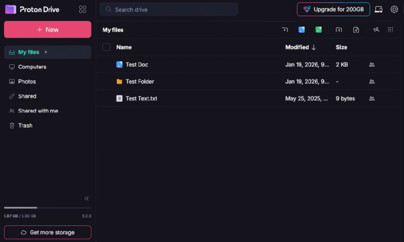 proton drive browser