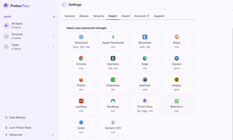 proton-pass-import proton pass import