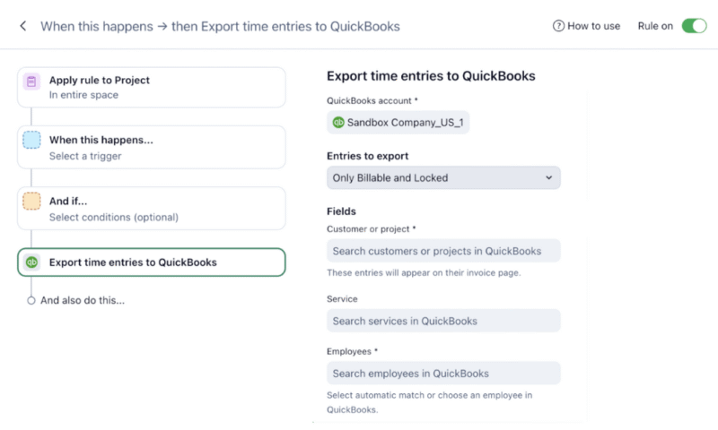 Wrike project management QuickBooks integration