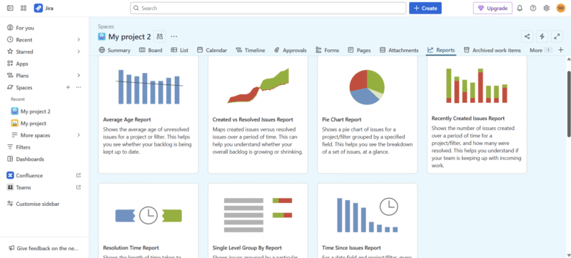 Jira reports
