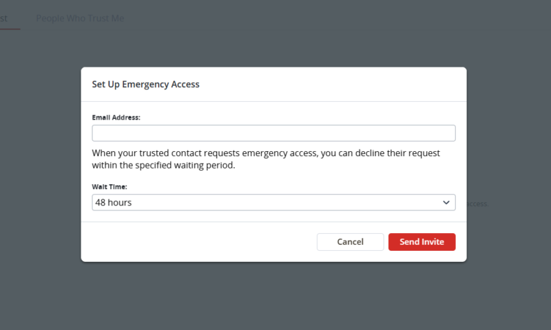 lastpass emergency