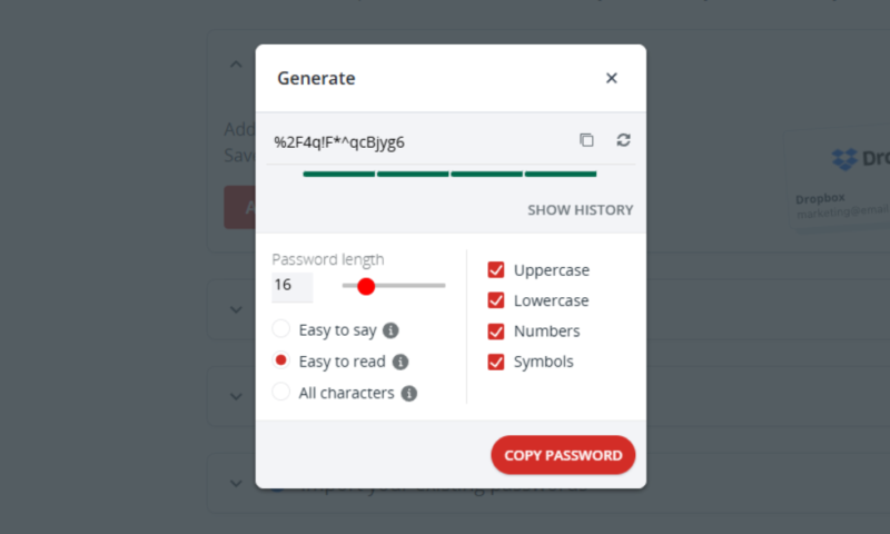 lastpass-generate lastpass generate
