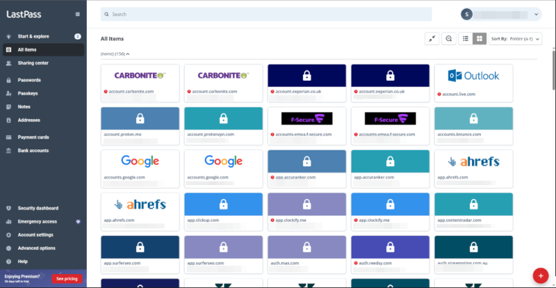 lastpass web app