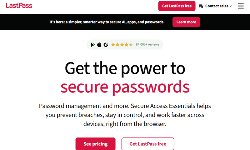 lastpass website