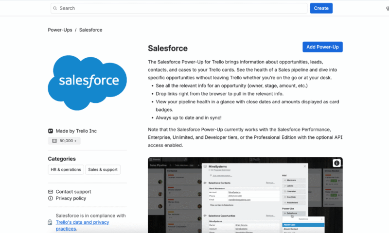 trello salesforce integration