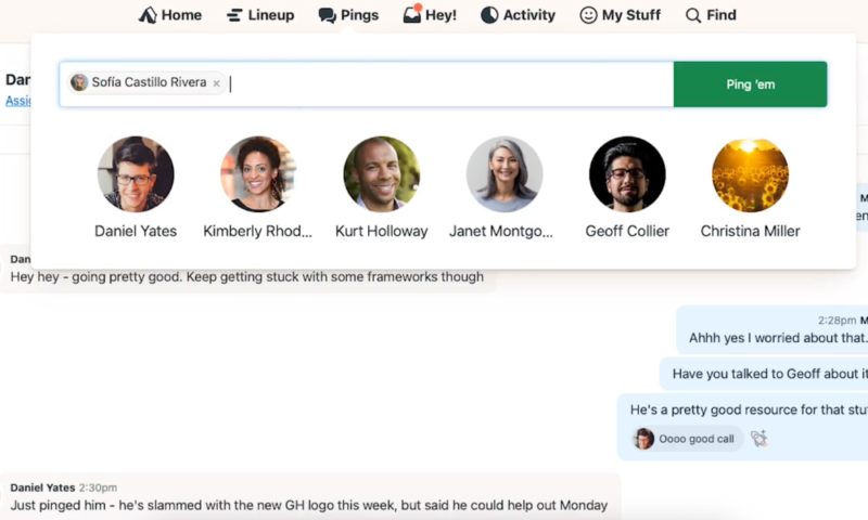 basecamp communication feature